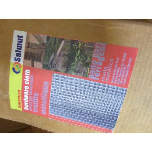 Hardware Cloth 1/4 inch 23 Gauge, Hot-dip Galvanized After Welding, Chicken Coop Wire Fence Wire Mesh Screen, Rabbit/Snake Fences, Netting Wire Cloth Galvanized Wire Mesh Roll