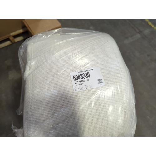 White Gouchee Home Dotcom Woolly Bean Bag Pouf