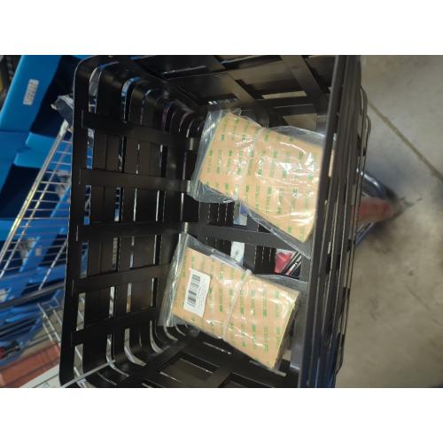 Wire Metal Baskets Metal Wire Food Storage Basket Organizer Farmhouse Baskets Bin Metal Wire Food Storage Basket Organizer with Wood Handles for Pantry Cabinets