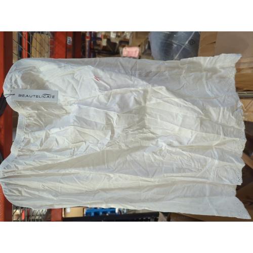 BEAUTELICATE Women 100% Cotton Half Slip Lace Trim Elastic Waist Underskirt
