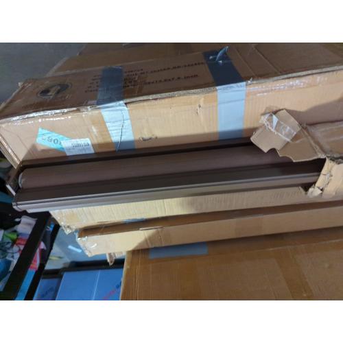Joydeco No Drill Zebra Blinds for Windows, Cordless Day & Night Dual Sheer Roller Shades, Easy Installation, Free-Stop Lift System, Light Filtering Privacy Blinds for Home(Coffee,35 W x 75 H)