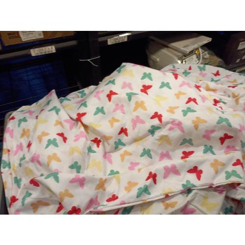Amazon Basics Kid's Soft Easy-Wash Microfiber 3-Piece Sheet Set, Twin, Multi-Color Butterflies, Butterfly Friends, Printed
