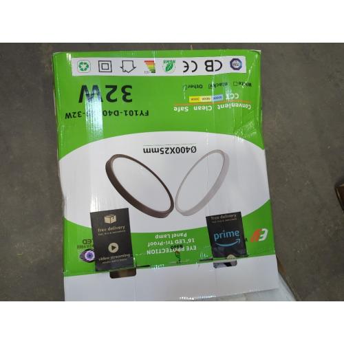 2PK 16 COLOR BLACK LED Flush Mount Ceiling Light, 32W, 3480LM, 3000K/4000K/6000K CCT Selectable, Round Flat Panel Light Low Profile Ceiling Fitures for Hallway, Kitchen, Bedroom, Laundry Room