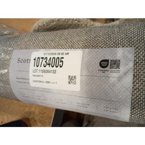 Loloi Chris Loves Julia Scottie Collection SCO-01 Fog/Ivory 2'-3 x 3'-9, .87 Pile Height, Runner Rug