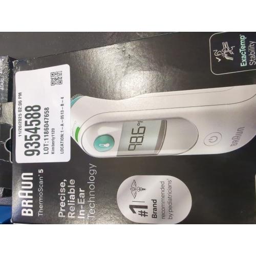 Braun White Ear and Forehead Infrared Thermometer 1 pk