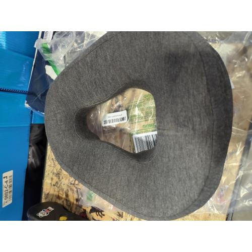 Face Down Pillow with Memory Foam, Soft Ergonomic Design for Comfortable Sleeping, Ideal for Home and Beauty Salon Use, Features Hollow Breathable Holes (Dark Gray)