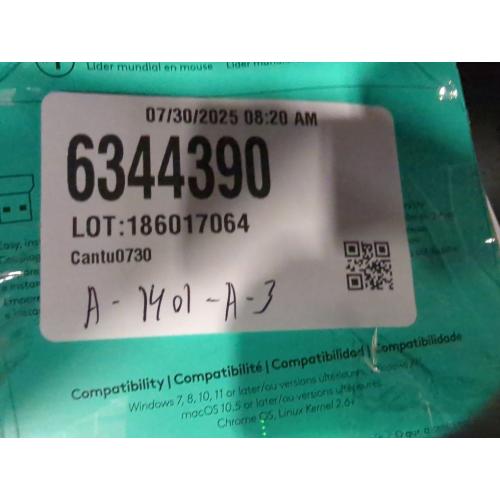 Logitech M185 Wireless Mouse, Black