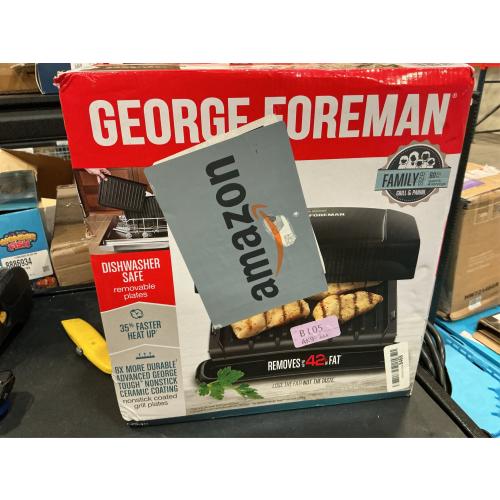 George Foreman Removable Plate Electric Indoor Grill