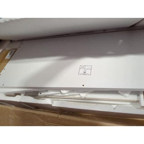5 Tier White Shelves With Curved Top