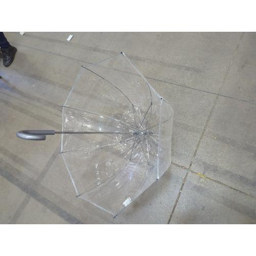 totes Adult Clear Bubble Umbrella with Dome Canopy and Lightweight Wind and Rain Protection
