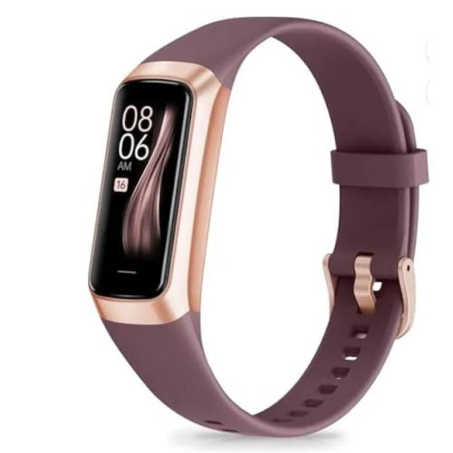 Fitness Tracker with Step Counter/Calories/Stopwatch, Activity Tracker, Health Tracker with Heart Rate Monitor, Sleep Tracker,1.10''AMOLED Touch Color Screen, Pedometer Watch for Women Men