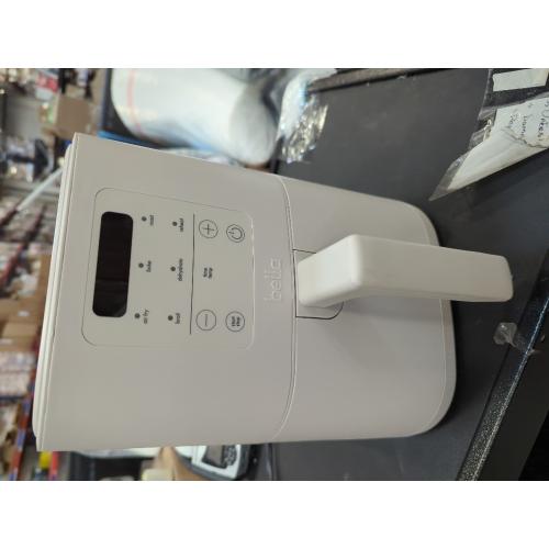 bella 4Qt Slim Air Fryer, Fits-anywhere™ Kitchenware, EverGood™ Ceramic Nonstick Coating, Adjustable Temperature, 6 Preset Cooking Options, 60 Min Auto Shutoff w Audible Tone, 3.3lb Capacity, Oatmilk