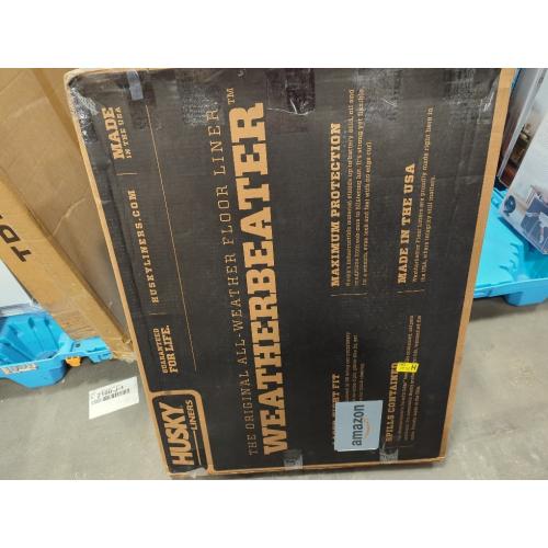 Husky Liners Weatherbeater Floor Mats | Fits 2022-2025 Nissan Frontier, Crew & King CAB ONLY | Front Row, 2-pc Black - 13521