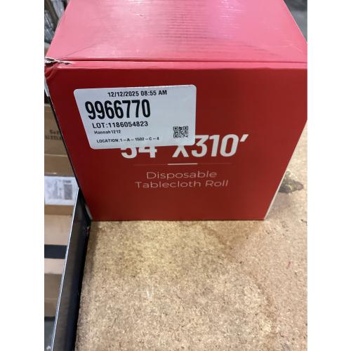 Plastic Tablecloth Roll, 310 Ft x 54 In Plastic Table Cloth Disposable Black Tablecloth Roll Premium PEVA Waterproof Black Table Cover Rolls with Cutter for Banquets, Festivals, Parties, Birthdays