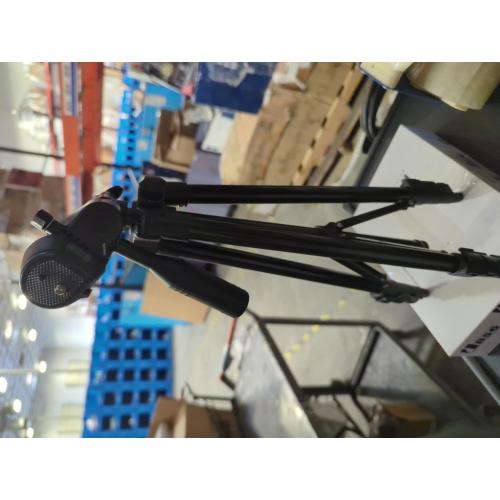 Laser Level Tripod Phone Tripod Stand: 51-Inch Lightweight Travel Stand with Phone Holder Mount Compatible with iPhone, Line Lasers and DSLR Camera, Carry Bag Included | Matte Black