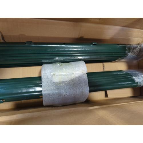 Fence Post 3 FT - 16 Packs, Metal Heavy Duty U Posts, Powder-Coated for Long-Lasting Use, Perfect for Holding Wire &Plastic Mesh, Corner Anchors, Green