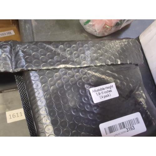 Set of 4PC Color Black  Bed Frame Support Legs Stabilizer Replacement Universal Slat Reinforcement 5.9-11 inch Black