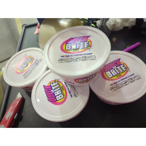 4 Pack Quick 'n Brite All Purpose Cleaning Paste, True All Purpose Cleaner, Concentrated, 12 oz