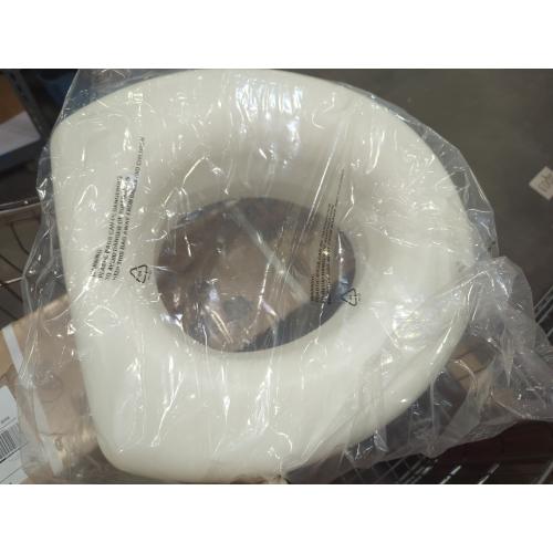HealthSmart Enhanced Comfort 5 Raised (Round) Toilet Seat Risers for Seniors 5 Slip Resistant Pads FSA/HSA Eligible Padded Toilet Seat Elevation