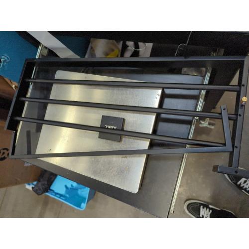 Black Towel Rack 24'' Bath Towel Shelf with Towel Bars SUS304 Matte Black Stainless Steel Wall Mounted，Modern Bathroom Storage Shelf