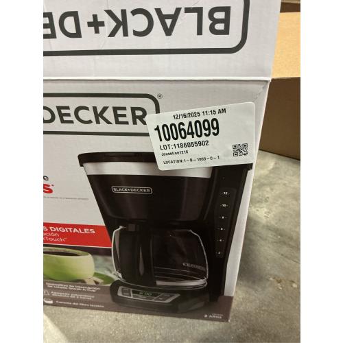 12-Cup Black Programmable Coffeemaker
