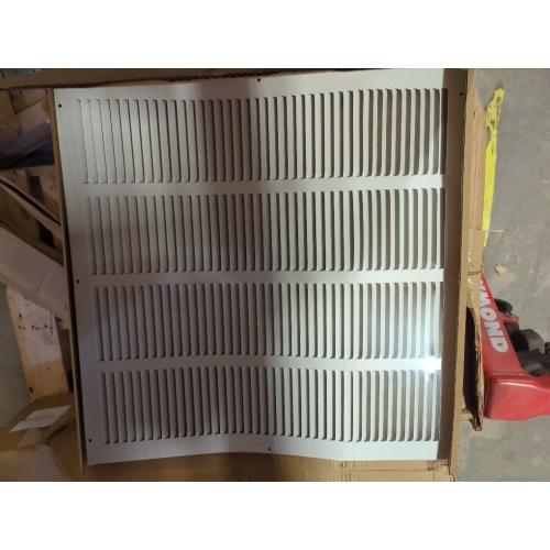 24 x 24 White Steel Return Air Grille HVAC Vent Cover Grill for Wall, Sidewall and Ceiling, Air Return Vent Covers, Outside Dimensions: 25.75W x 25.75H