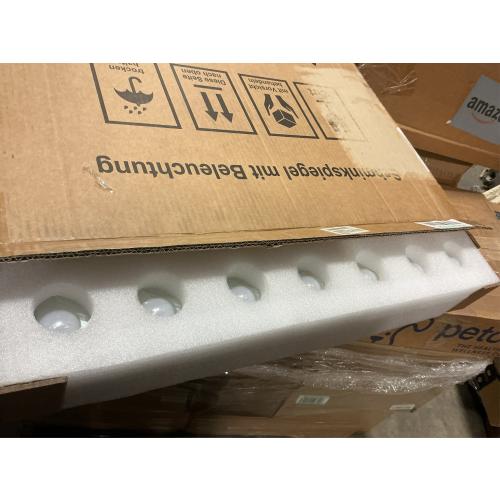 M MIVONDA Hollywood Vanity Mirror with Dimmable 15LED Bulbs Lights 3 Lighting Modes 2in1 Large Lighted Makeup Mirror for Desk and Wall with Plug-in and USB Charger Port