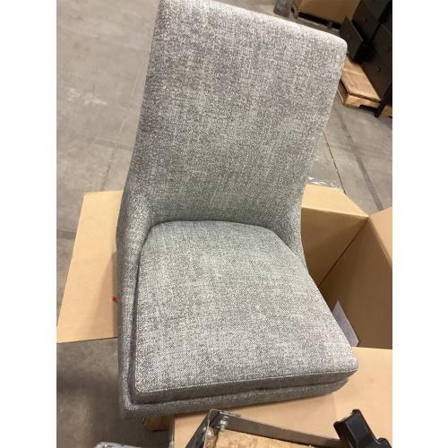 Upholstered Dining Chairs Modern Sidechair Performance Fabric High Back Armlesschair for Diningroom Kitchen,Dark Grey,Set of 2(1 Box)