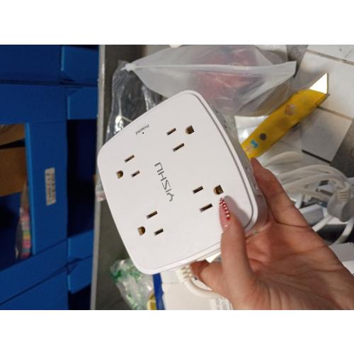 YISHU 6Ft Surge Protector Power Strip with 8 Widely Outlets & 4 USB Ports