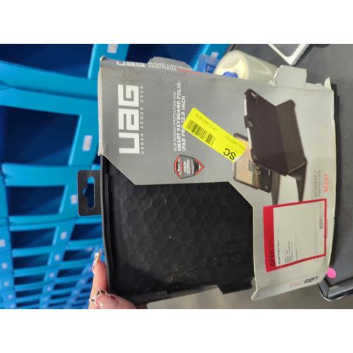 URBAN ARMOR GEAR UAG iPad Pro 12.9-inch (4th Gen, 2020) Case Slim Heavy-Duty Tough Military Drop Tested Rugged Protective Cover with Apple Pencil Holder (Requires Smart Keyboard Folio), Scout Black