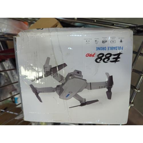 Drone with 1080P Camera - Foldable Remote Control Quadcopter with Voice Gesture Control, 3D Flip, One Key Start, Emergency Stop, 2 Batteries, Easier to use, Toy for Adults Beginners, Grey