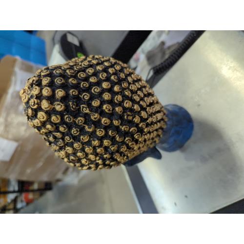 eSplanade Buddha Head Statue for Home Decor | Resin Buddha Face Showpiece for Living Room, Meditation, Office Table Desk, Shelf | Tibetan Buddhist Idol | Zen or Yoga Figurine Gifts | Blue, 12 Inch