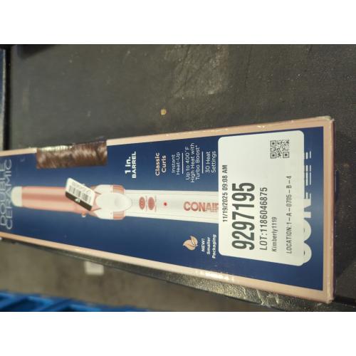 Conair Double Ceramic Gentle Rose Gold 1 Inch Curling Iron