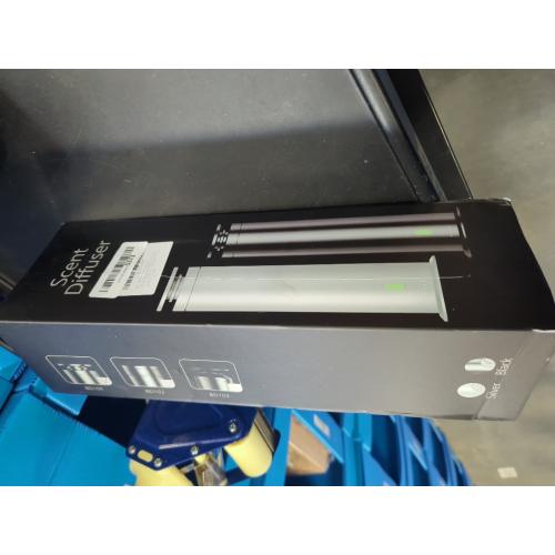Hotel Collection Diffuser Machine,Remote,Rechargeable,Included 5 Scent Oils,Whisper-Quiet,Aluminum,1500 Sq Ft,Waterless Diffuser - Onyx Black