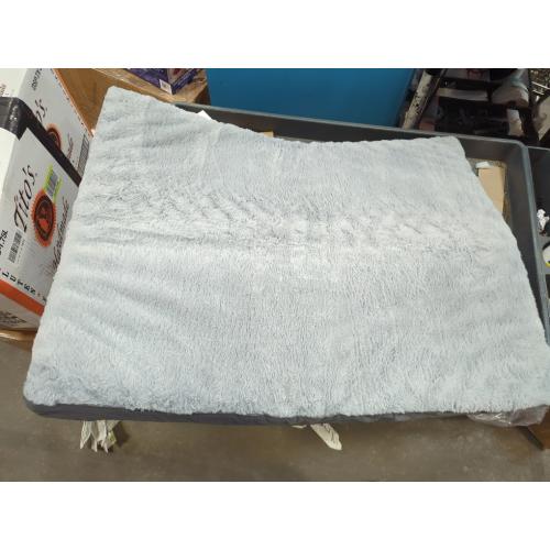 KSIIA Orthopedic Dog Bed Waterproof Dog Crate Bed for Extra Large Dogs deluxe Plush Washable with Egg Crate Foam & Removable Cover, Inch, Gray