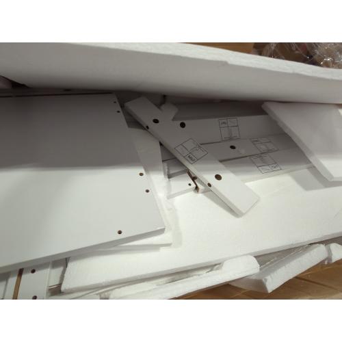 5 Tier White Shelves With Curved Top
