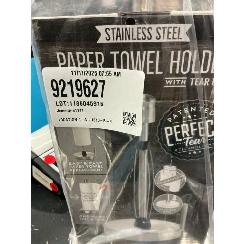 Kamenstein Stainless Steel Paper Towel Holder 13.25 in. H X 7 in. W X 7.17 in. L