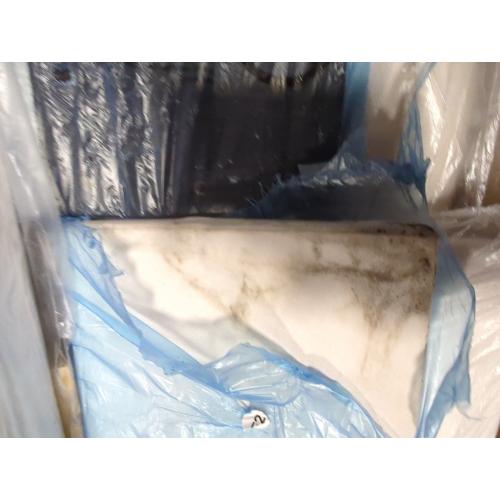 King Bed Frame Cream With Side Studs