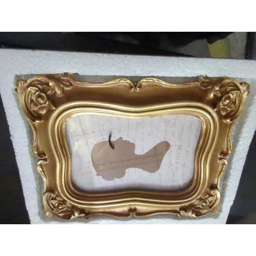 Sunlit Vintage Picture Frame 4x6 Inch, Luxury Antique Photo Frames with Glass Front, Photo Display, Tabletop Wall Hanging, Gift Ideas, Gold
