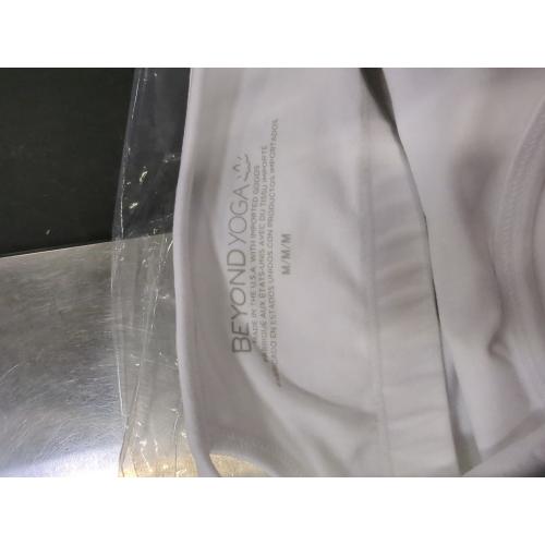 Size medium Beyond Yoga Women's White Spacedye Sleeveless Tank Dress ...