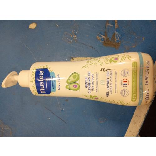 Mustela Gentle Cleansing Gel Baby Body Wash and Baby Shampoo - 16.9 fl oz