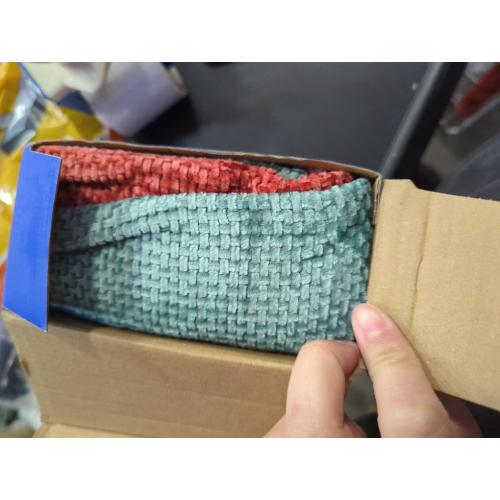 MIULEE Pack of 4 Couch Throw Pillow Covers 18x18 Inch Neutral Orange/Teal Soft Decorative Chenille Pillow Covers Farmhouse Accent Cushion Covers for Boho Home Decor Spring Sofa Bedroom Living Room