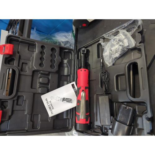 Electric Ratchet Wrench Set, 3/8 18V Cordless Ratchet Wrench Kit with 2 PCS 2000mAh Lithium-Ion Battery, 7 Sockets and Fast Charger