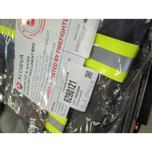 Upgraded Fireproof & Waterproof Document Bag – Lockable 17”x 12”x 5” with Wallet Protector - Reflective to Find Fast at Night – Shield Documents & Valuables from Fire & Water - Firefighter Designed