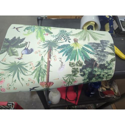 VEELIKE Vintage Tropical Peel and Stick Wallpaper Green Forest Tree Wallpaper for Nursery Bathroom Bedroom  Green Floral Contact Paper Self Adhesive Removable Botanical Wall Paper