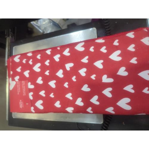 2pk Valentines Dish Drying Mat for Kitchen Counter 15x20 Inch Valentine's Day Red Pink Love Heart Print Absorbent Reversible Microfiber Drying Mats Kitchen Countertop Protector Dishes Drainer Rack Pad