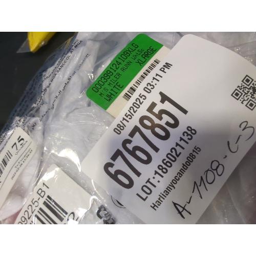 Size XL White and Red Nike Pro Dri-Fit Men's Slim Fit Sleeveless Top