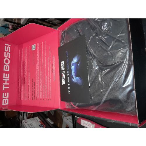 Throne Boss Gaming Bean Bag Chair Cover for Kids with High Back, Red – Floor Gaming Chair Cover, Easy to Clean Fabric, Large Side Pockets, Headphone Hanger, Requires 200 Liters Polystyrene Beans