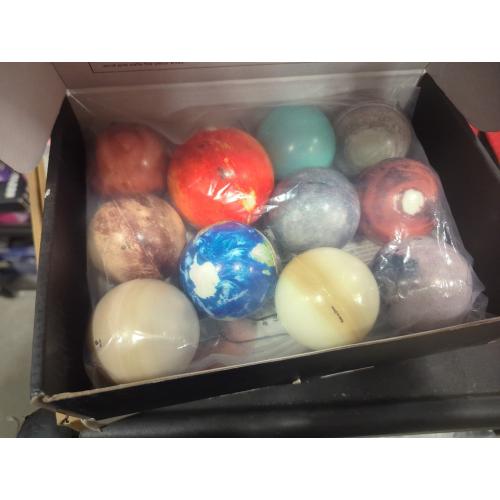 Space Balls Flashcards & Wall Stickers, Planet Toys For Kid 8-10, Outer Space Toys For Kids 3-5, Planets for Kids Solar System Toy 5-7, Solar System Model, Toddler Planet Gifts, Astronomy Decor, Earth