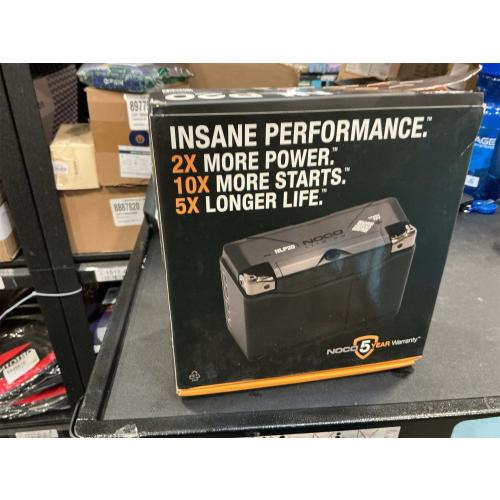 NOCO Lithium NLP20: Ultra-Light 12V Lithium Powersport Battery – Group 20 – 7Ah – 600A Start Power – Intelligent BMS – UL Certified
